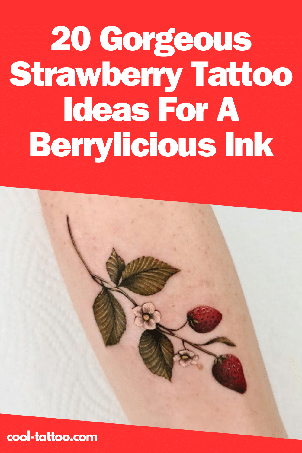 20 Gorgeous Strawberry Tattoo Ideas For A Berrylicious Ink