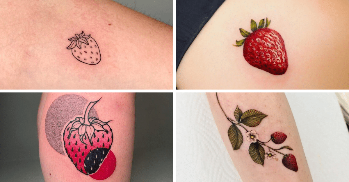 Tattoo uploaded by PK • Delicate strawberry flower tattoo #AmandaWachob  #flowertattoo #flower #strawberry • Tattoodo