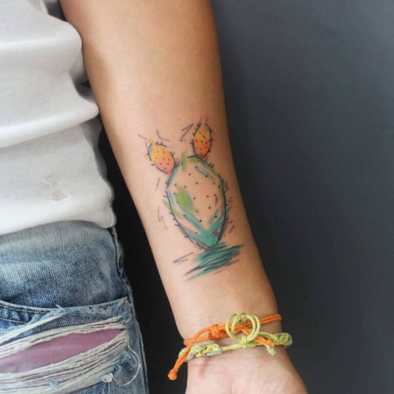 23 Coolest Cactus Tattoos Your Life Would “Succ” Without
