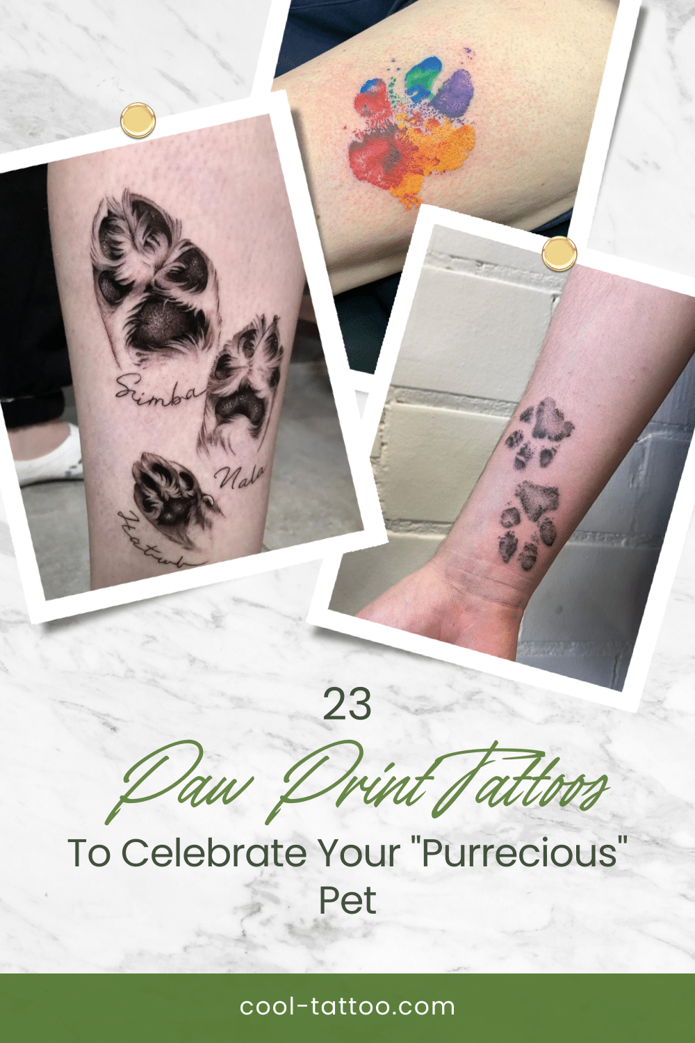 23 Paw Print Tattoos To Celebrate Your "Purrecious" Pet