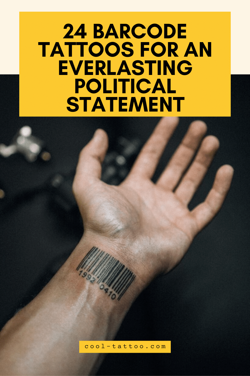 24 Barcode Tattoos For An Everlasting Political Statement