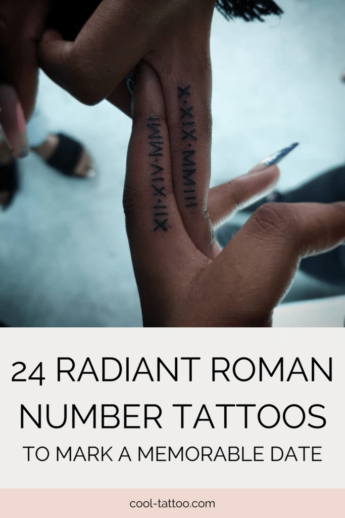 24 Radiant Roman Number Tattoos To Mark A Memorable Date