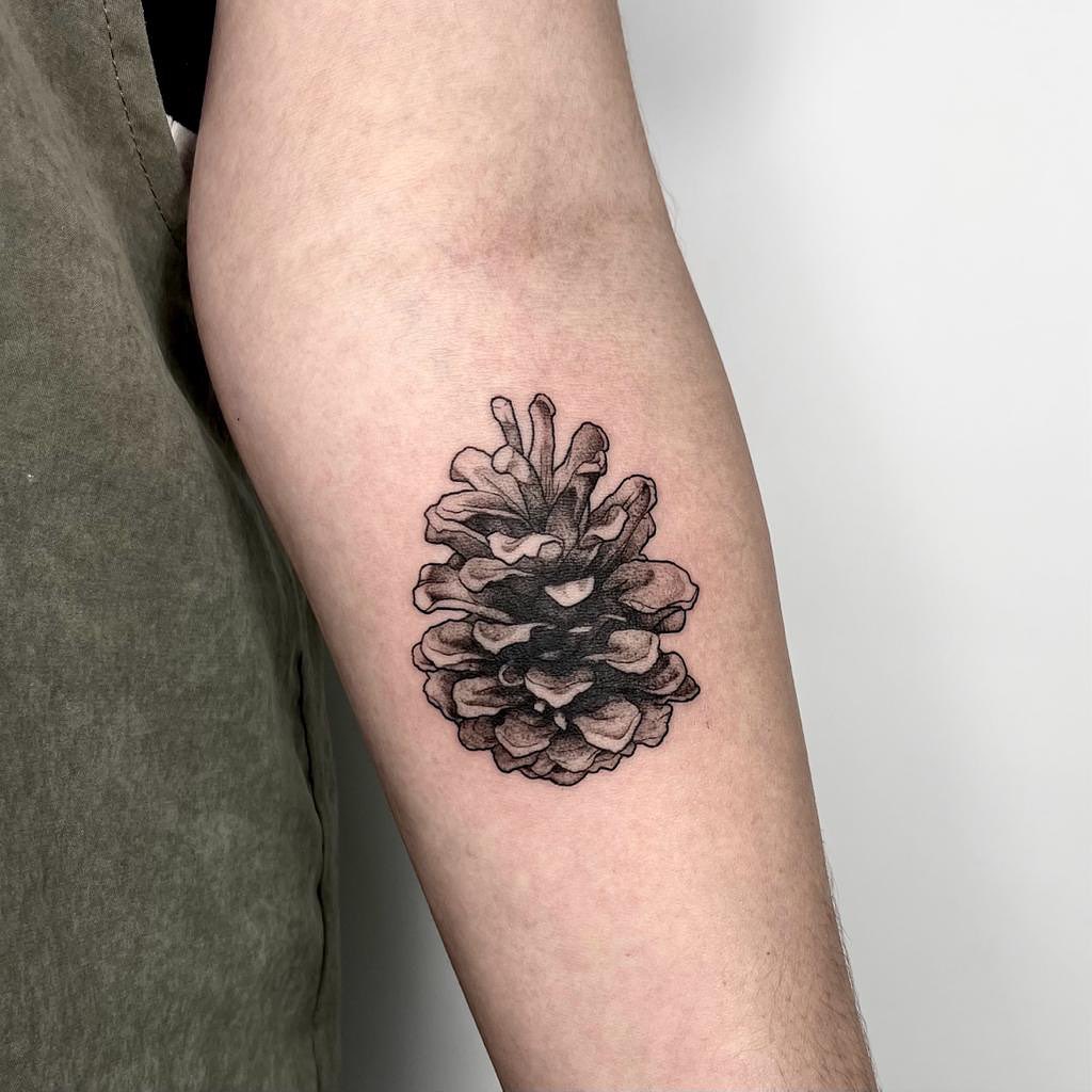 24 Magnificent Pinecone Tattoo Ideas To Celebrate Nature