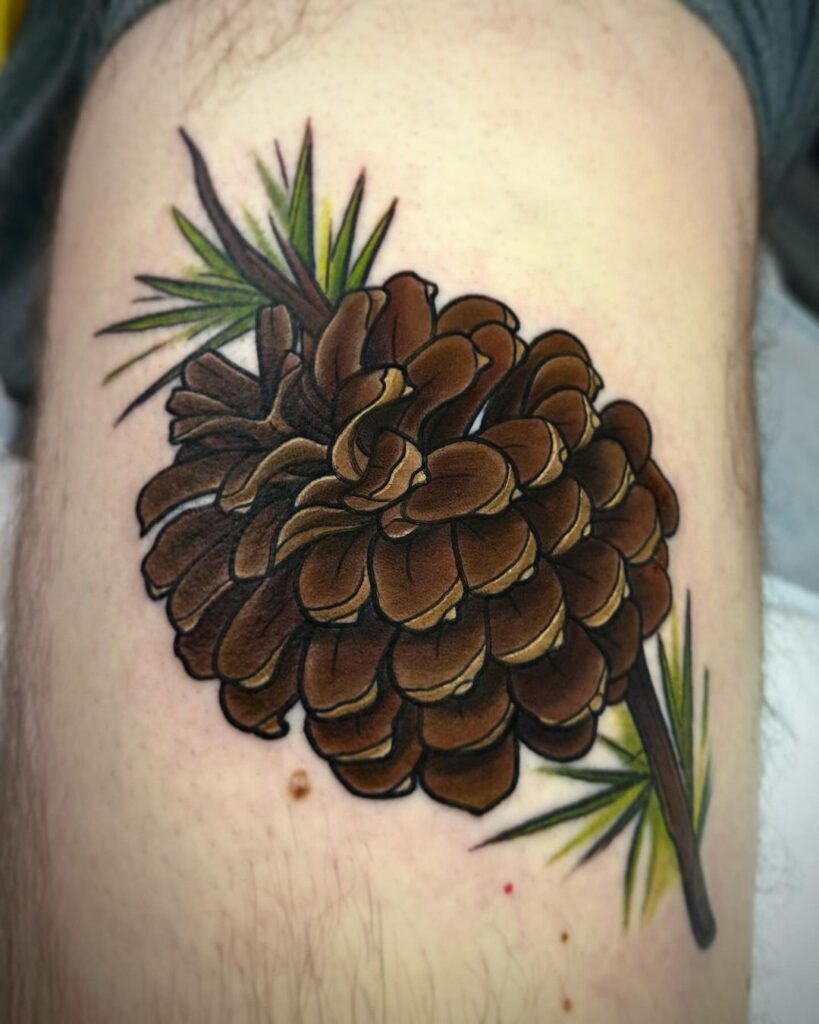 24 Magnificent Pinecone Tattoo Ideas To Celebrate Nature