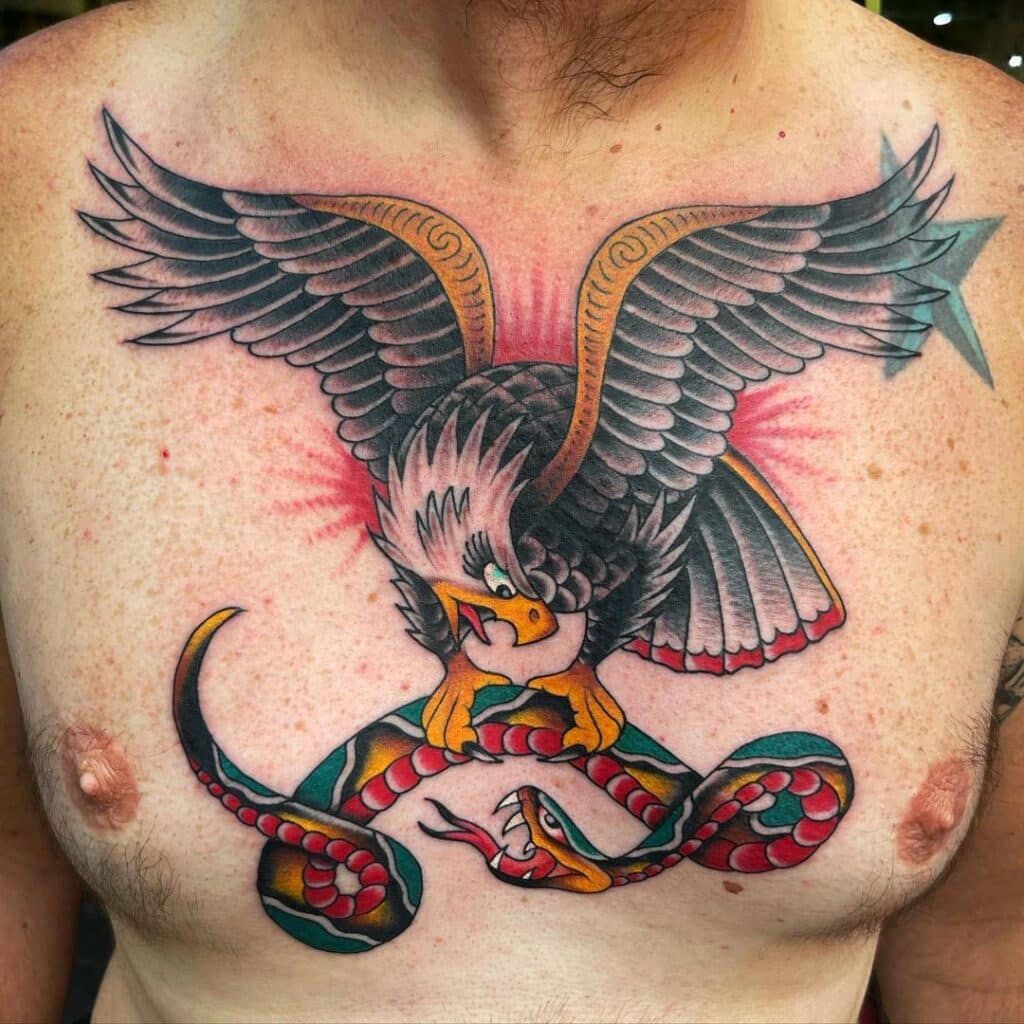 Snake And Eagle Tattoo Meaning With 20 Popular Options
